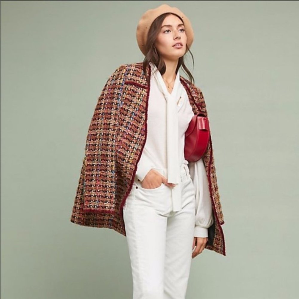 Anthropologie Ett:Twa Harlequin Tweed Jacket